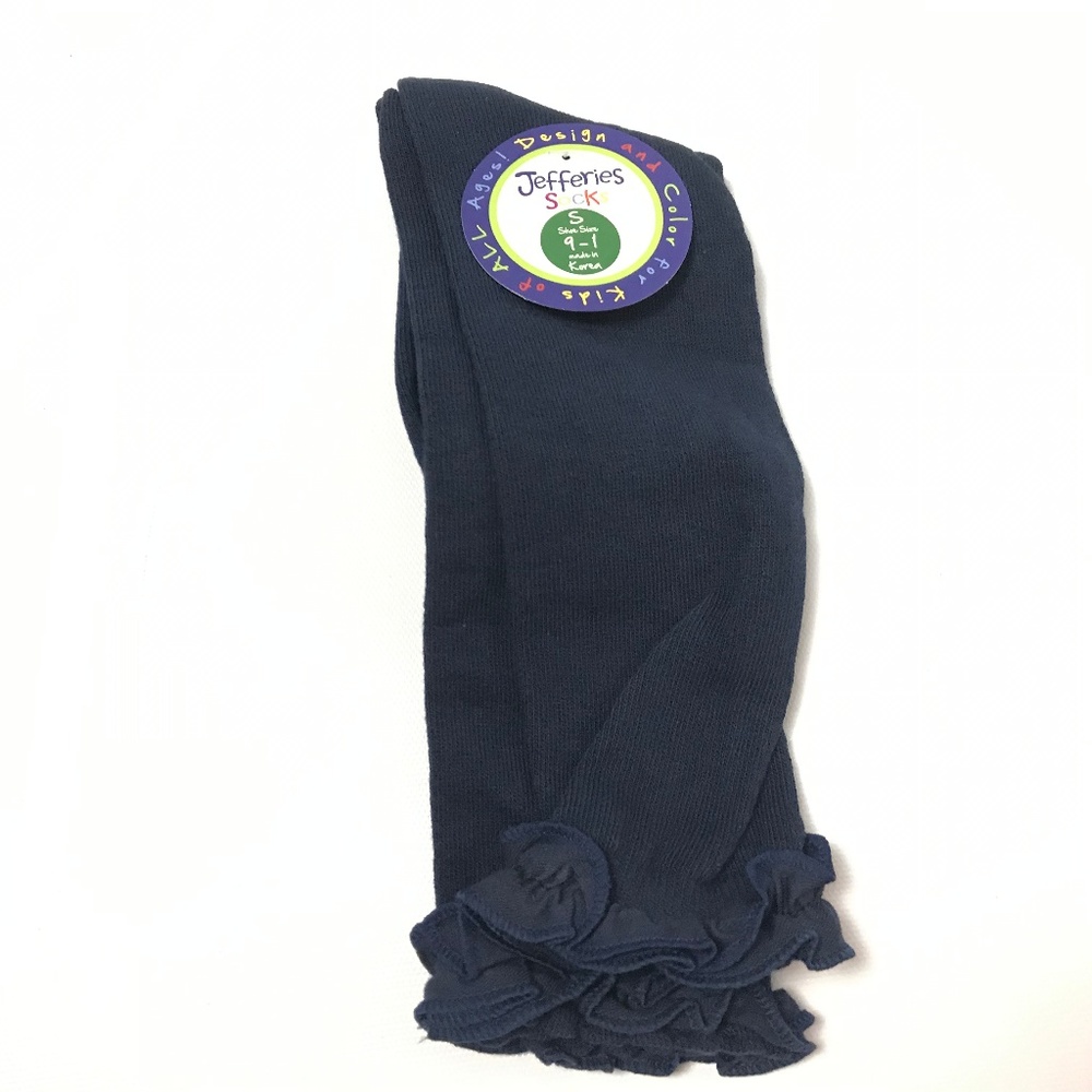 Jefferies Socks Kids' Socks Cotton Blend Navy Blue